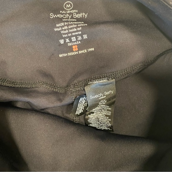 Sweaty Betty Black Scatter Foil Leggings - Picture 6 of 7